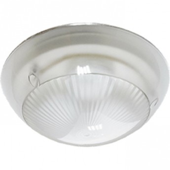 Светильник ECOLA LIGHT "СИРИУС" GX53 LED ДПП (DPP) 03-18 Круг накладной IP65 3*GX53 прозрачный белый 280х280х90