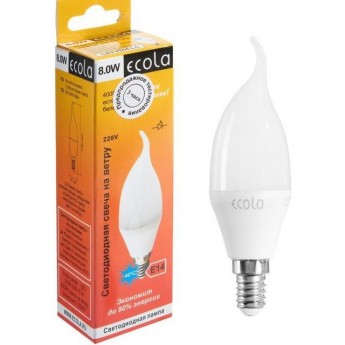 Светодиодная лампа ECOLA CANDLE LED C4YV80ELC Светодиодная лампа ECOLA CANDLE LED C4YV80ELC