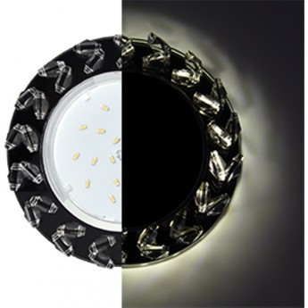 Встраиваемый светильник ECOLA GX53 H4 LD5361 GLASS SL53RNEFB прозрачный, хром Встраиваемый светильник ECOLA GX53 H4 LD5361 GLASS SL53RNEFB прозрачный, хром