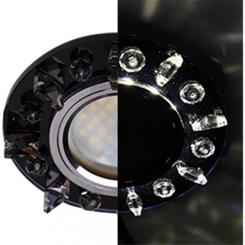 Встраиваемый светильник ECOLA MR16 LD1661 SX16RNEFB черный, хром Встраиваемый светильник ECOLA MR16 LD1661 SX16RNEFB черный, хром